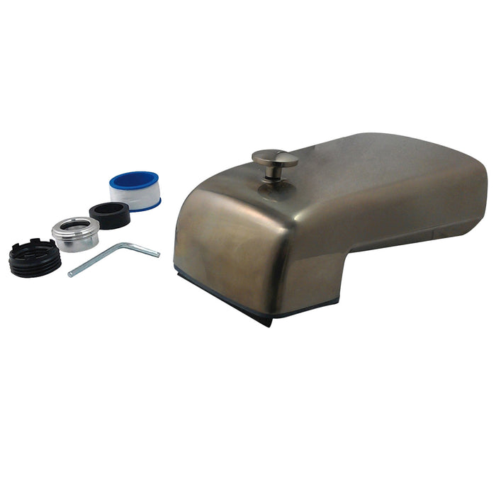 Kingston Made To Match K1293A8 6-Inch Zinc Universal Tub Faucet Spout with Diverter, Brushed Nickel