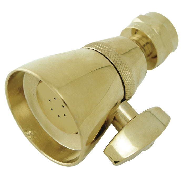 Kingston Tulare K131A2 - Made To Match 1-3/4 Inch Round Adjustable Jet Spray Brass Shower Head, Polished Brass