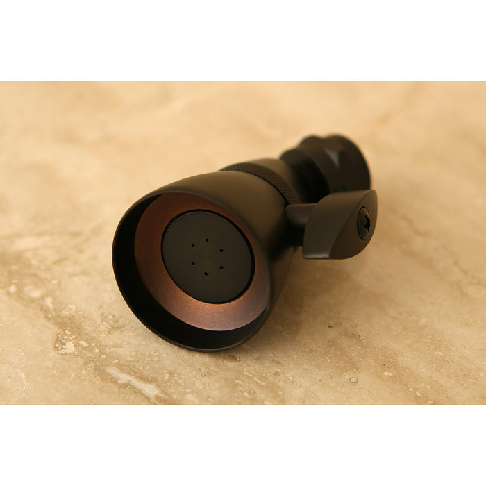 Kingston Tulare K131A5 - Made To Match 1-3/4 Inch Round Adjustable Jet Spray Brass Shower Head, Oil Rubbed Bronze