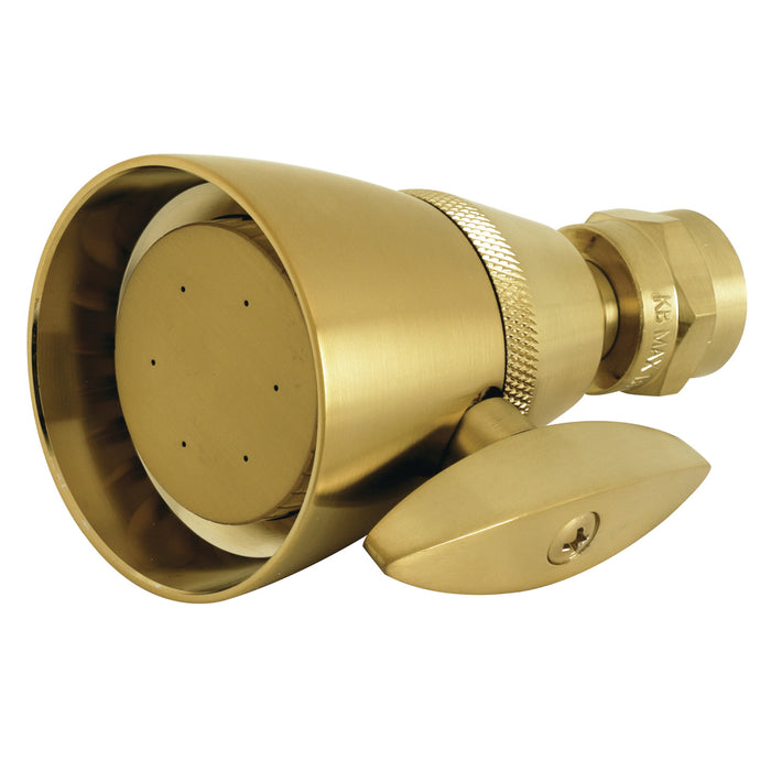 Kingston Tulare K132A7 - Made To Match 2-1/4-Inch Round Adjustable Jet Spray Brass Shower Head, Brushed Brass