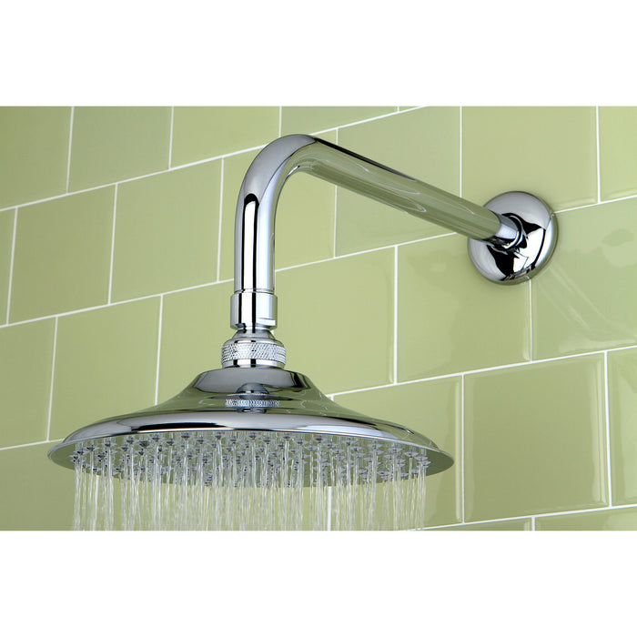 Kingston Heirloom K135A1CK - Victorian 5-1/4-Inch Round Raindrop Brass Shower Head with 12-Inch Shower Arm, Polished Chrome