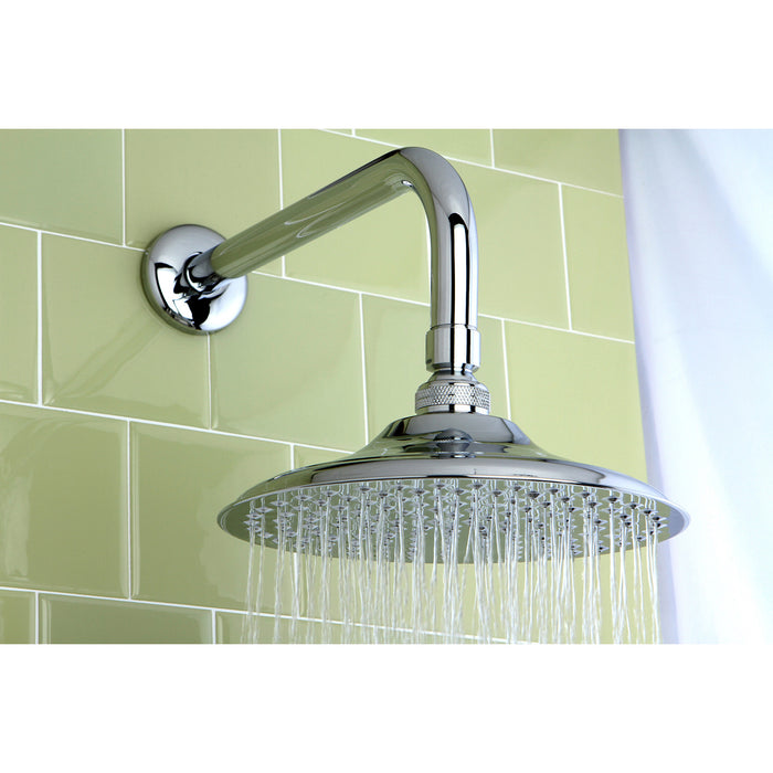 Kingston Heirloom K135A1CK - Victorian 5-1/4-Inch Round Raindrop Brass Shower Head with 12-Inch Shower Arm, Polished Chrome