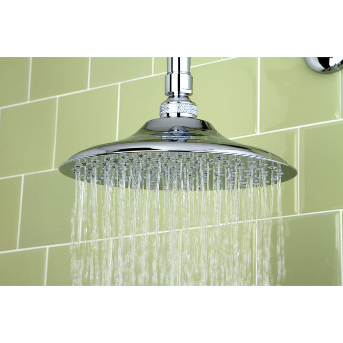 Kingston Heirloom K135A1CK - Victorian 5-1/4-Inch Round Raindrop Brass Shower Head with 12-Inch Shower Arm, Polished Chrome