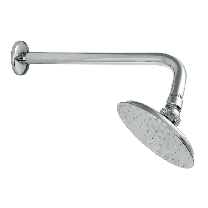 Kingston Heirloom K135A1CK - Victorian 5-1/4-Inch Round Raindrop Brass Shower Head with 12-Inch Shower Arm, Polished Chrome