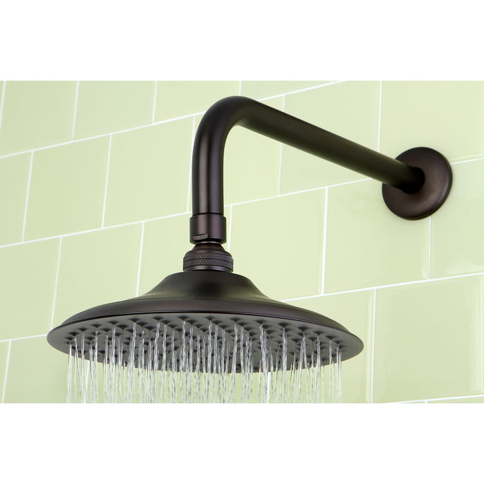 Kingston Heirloom K135A5CK - Victorian 5-1/4-Inch Round Raindrop Brass Shower Head with 12-Inch Shower Arm, Oil Rubbed Bronze