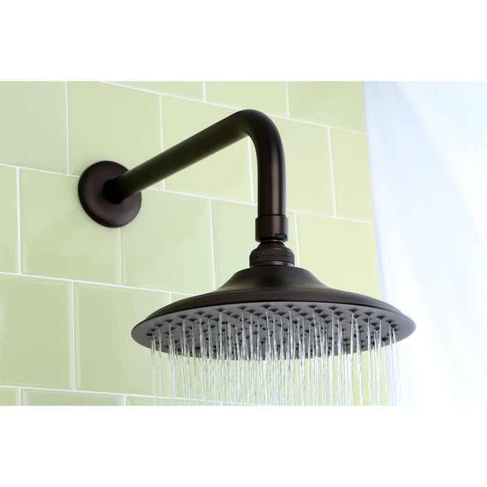 Kingston Heirloom K135A5CK - Victorian 5-1/4-Inch Round Raindrop Brass Shower Head with 12-Inch Shower Arm, Oil Rubbed Bronze