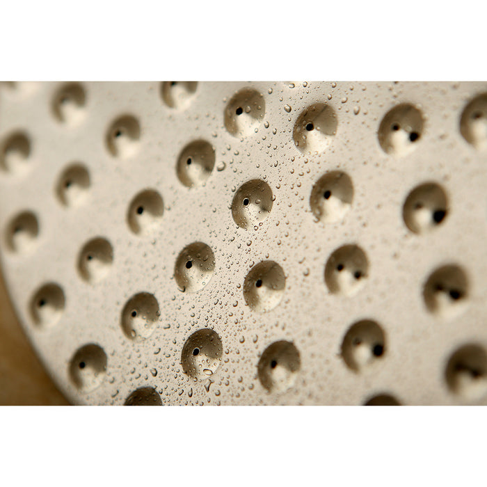 Kingston Heirloom K135A8 - Victorian 5-1/4-Inch Round Raindrop Brass Shower Head, Brushed Nickel