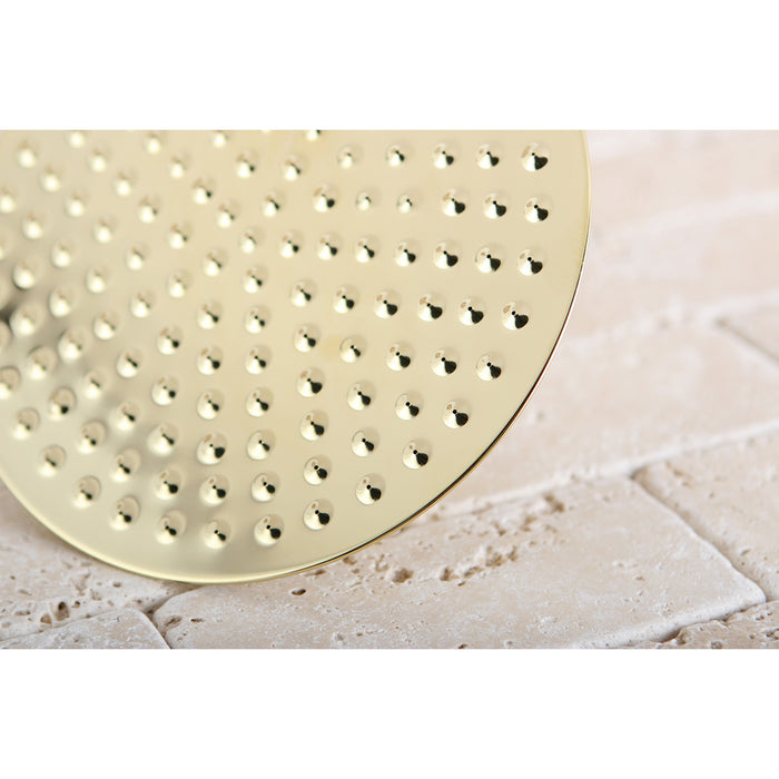 Kingston Heirloom K136A2 - Victorian 7-3/4 Inch Round Raindrop Brass Shower Head, Polished Brass