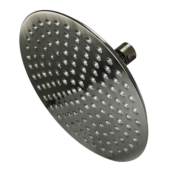 Kingston Heirloom K136A4 - Victorian 7-3/4 Inch Round Raindrop Brass Shower Head, Black Stainless