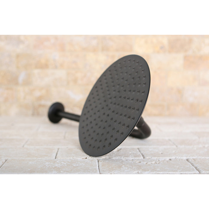Kingston Heirloom K136A5CK - Victorian 7-3/4 Inch Round Raindrop Brass Shower Head with 12-Inch Shower Arm, Oil Rubbed Bronze