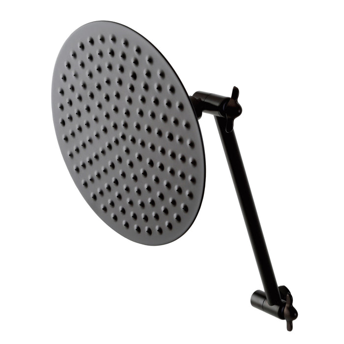 Kingston Heirloom K136K5 - Victorian 7-3/4 Inch Round Raindrop Brass Shower Head with 10-Inch High-Low Adjustable Shower Arm, Oil Rubbed Bronze
