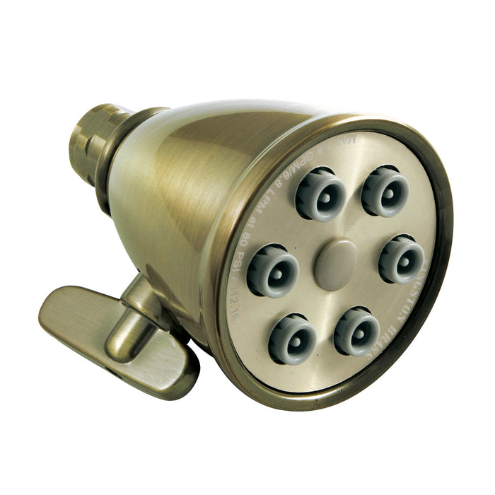 Kingston Heirloom K138A3 - Victorian 2-15/16-Inch Round Adjustable Jet Spray Brass Shower Head, Antique Brass