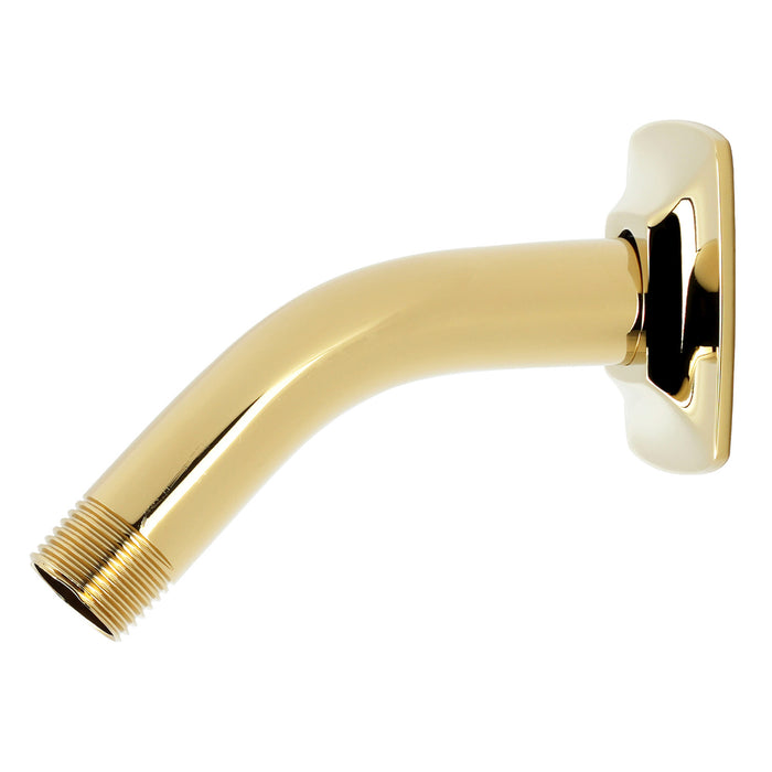 Kingston Gehry K150AK12 Shower Arm with Square Flange, Polished Brass