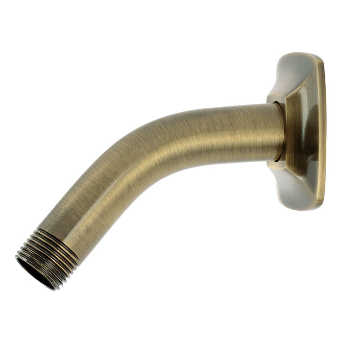 Kingston Gehry K150AK13 Shower Arm with Square Flange, Antique Brass