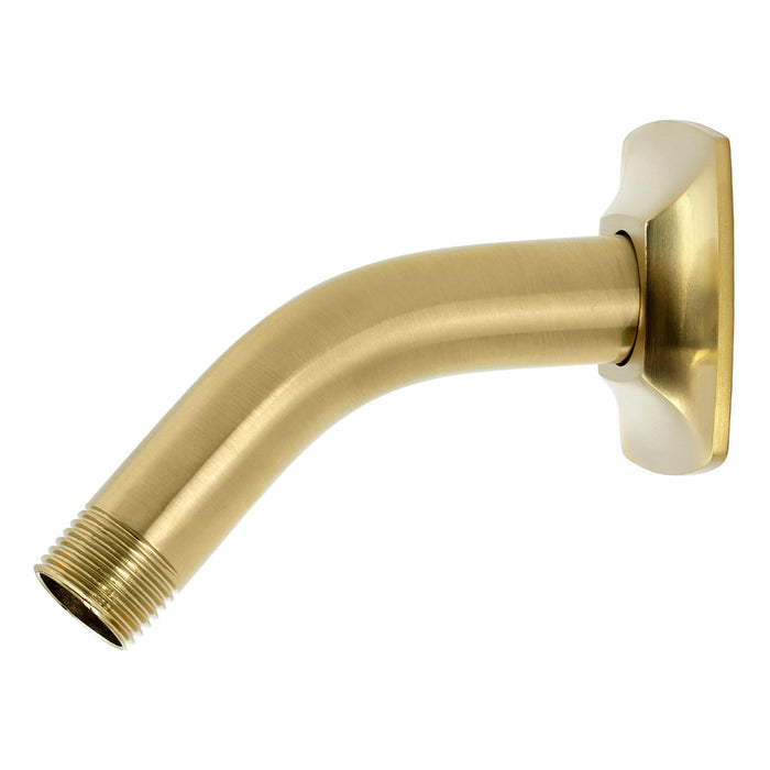 Kingston Gehry K150AK17 Shower Arm with Square Flange, Brushed Brass