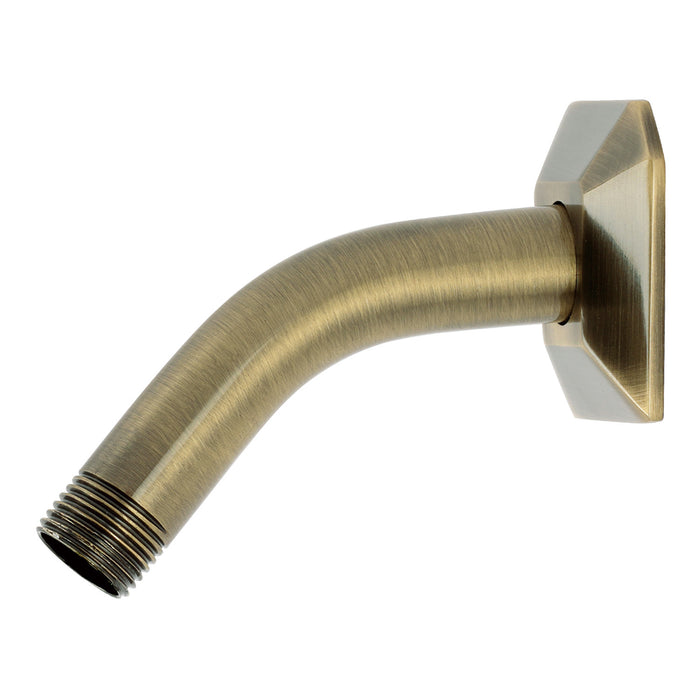 Kingston Trapeze K150AK23 Shower Arm with Hexagon Flange, Antique Brass