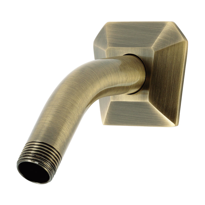 Kingston Trapeze K150AK23 Shower Arm with Hexagon Flange, Antique Brass