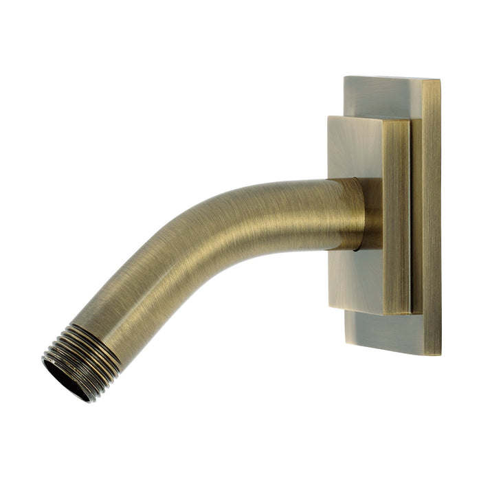 Kingston Claremont K150AK33 Shower Arm with Square Flange, Antique Brass