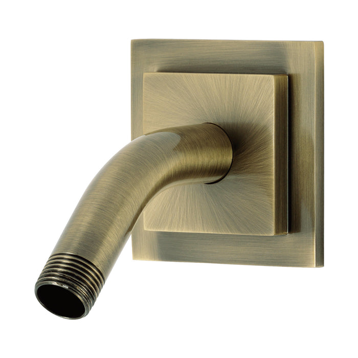 Kingston Claremont K150AK33 Shower Arm with Square Flange, Antique Brass
