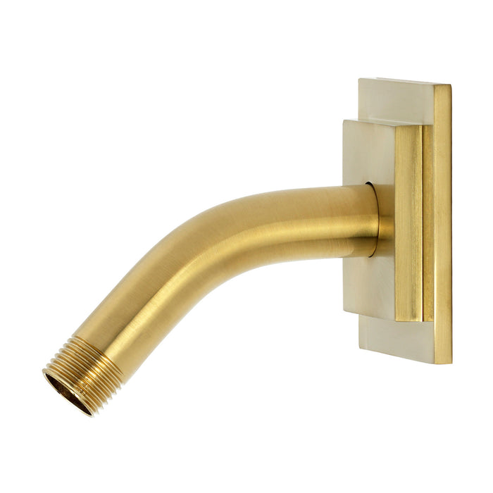 Kingston Claremont K150AK37 Shower Arm with Square Flange, Brushed Brass