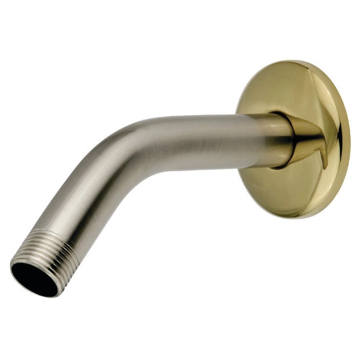 Kingston Trimscape K150K9 6-Inch Shower Arm with Round Flange, Brushed Nickel/Polished Brass