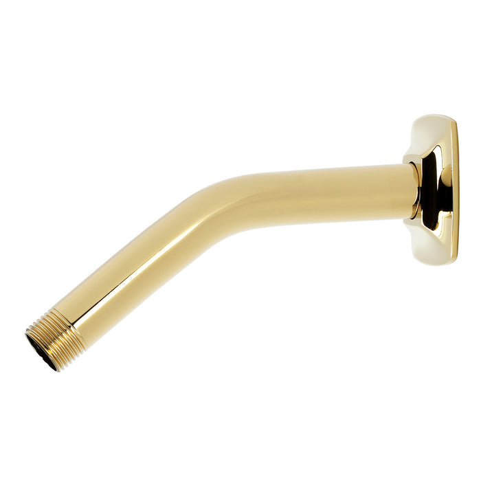 Kingston Gehry K151AK12 Shower Arm with Square Flange, Polished Brass