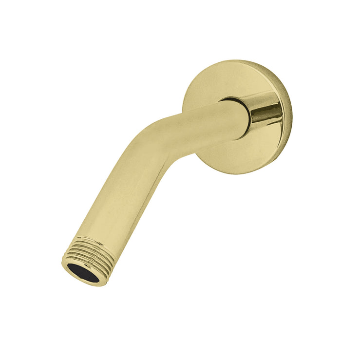 Kingston Sona K151K2 - AquaElements 6-Inch Shower Arm with Round Flange, Polished Brass