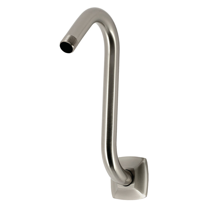 Kingston Gehry K152AK18 S-Shape Shower Arm with Square Flange, Brushed Nickel