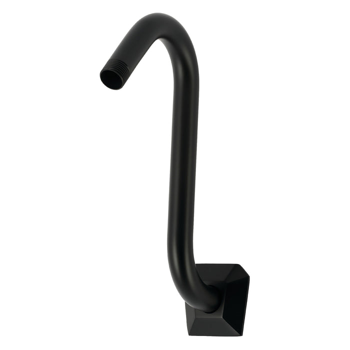 Kingston Trapeze K152AK20 S-Shape Shower Arm with Hexagon Flange, Matte Black