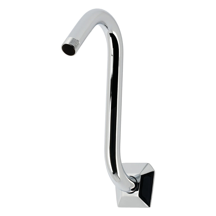 Kingston Trapeze K152AK21 S-Shape Shower Arm with Hexagon Flange, Polished Chrome