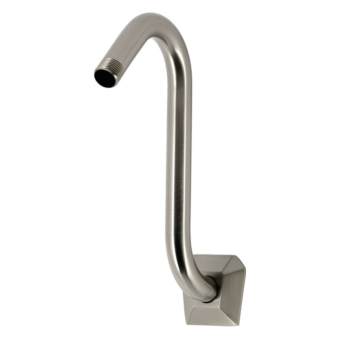 Kingston Trapeze K152AK28 S-Shape Shower Arm with Hexagon Flange, Brushed Nickel