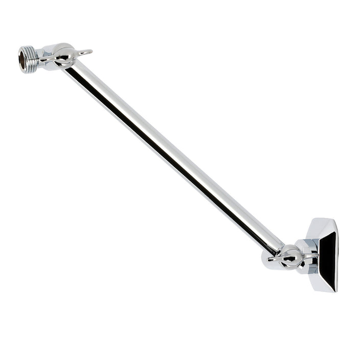 Kingston Trapeze K153AK21 10-Inch Adjustable High-Low Shower Arm with Hexagon Flange, Polished Chrome