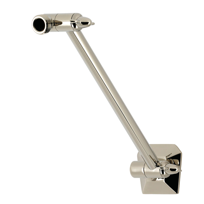Kingston Trapeze K153AK26 10-Inch Adjustable High-Low Shower Arm with Hexagon Flange, Polished Nickel