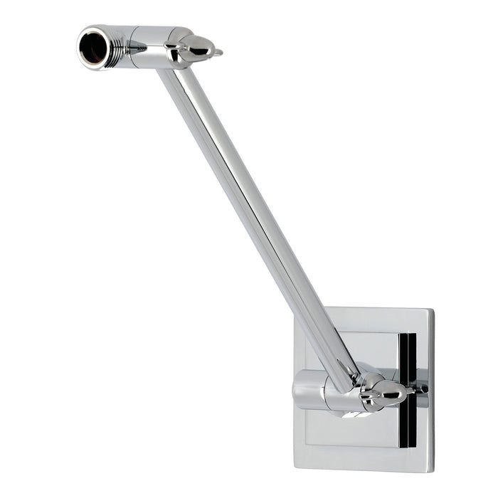 Kingston Claremont K153AK31 10-Inch Adjustable High-Low Shower Arm with Square Flange, Polished Chrome