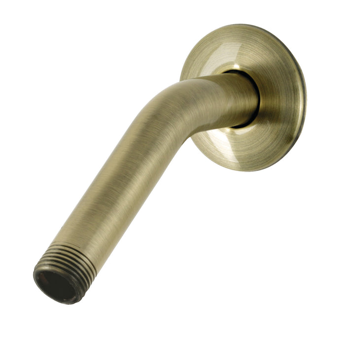 Kingston AquaElements K155K3 6-Inch Shower Arm with Round Flange, Antique Brass