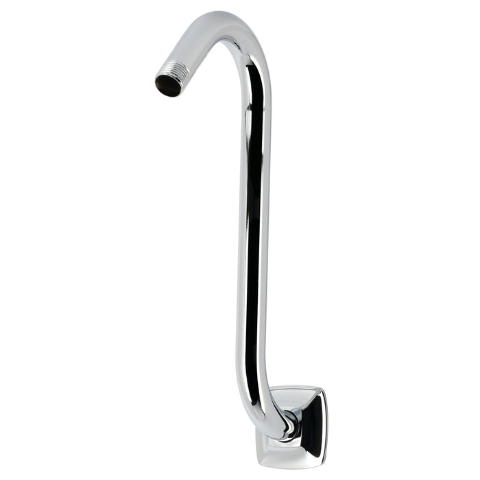 Kingston Gehry K159AK11 S-Shape Shower Arm with Square Flange, Polished Chrome