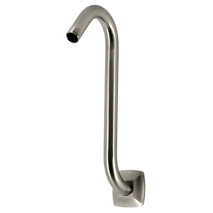 Kingston Gehry K159AK18 S-Shape Shower Arm with Square Flange, Brushed Nickel