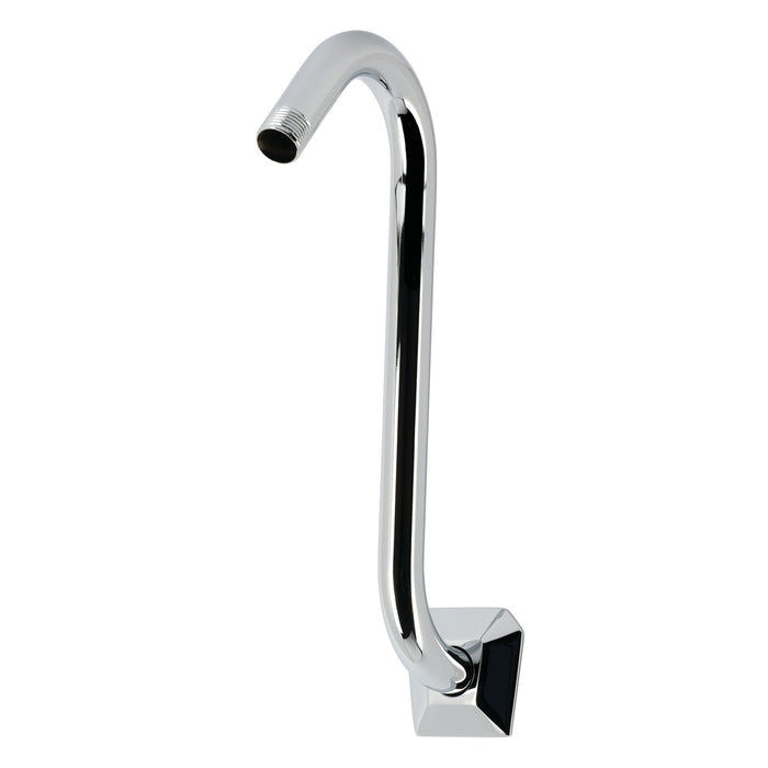 Kingston Trapeze K159AK21 S-Shape Shower Arm with Hexagon Flange, Polished Chrome