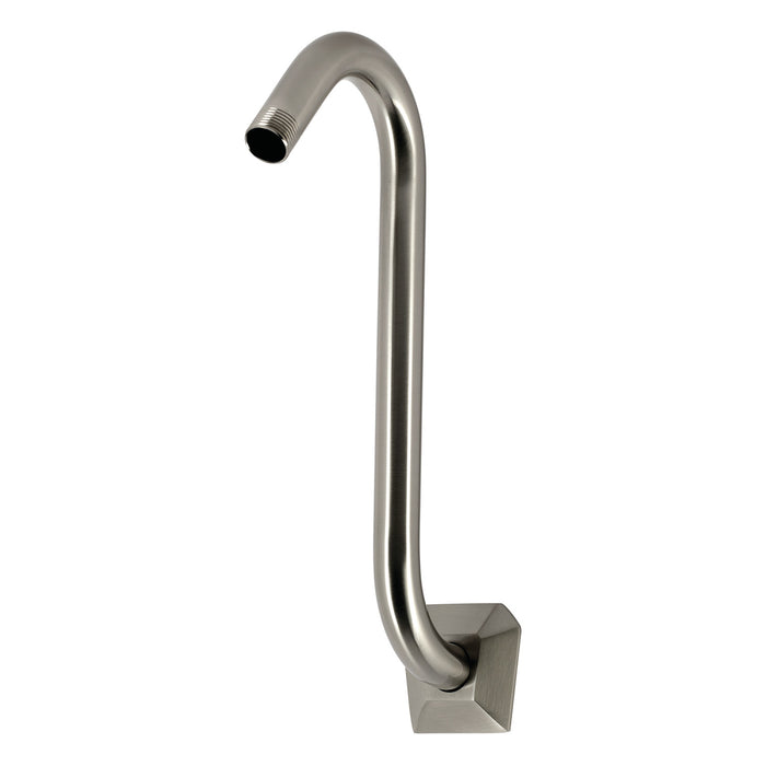 Kingston Trapeze K159AK28 S-Shape Shower Arm with Hexagon Flange, Brushed Nickel