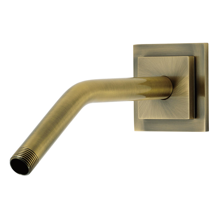 Kingston Claremont K162AK33 Shower Arm with Square Flange, Antique Brass
