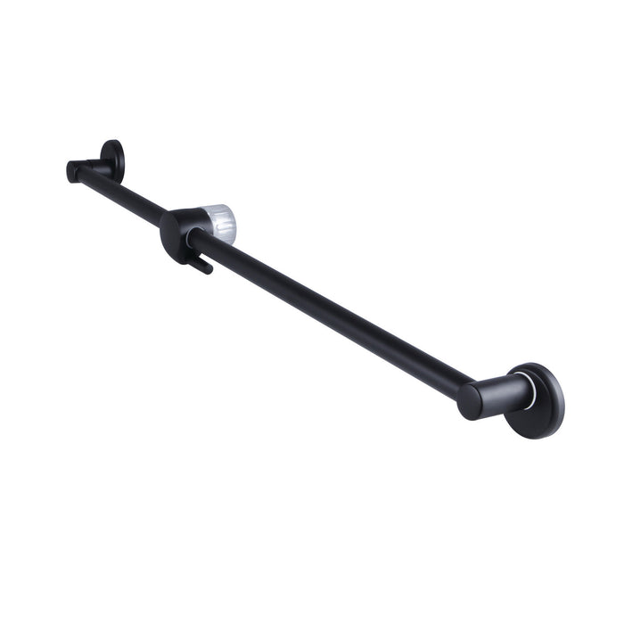 Kingston Tulare K180A0 - Made To Match 24-Inch Brass Shower Slide Bar, Matte Black