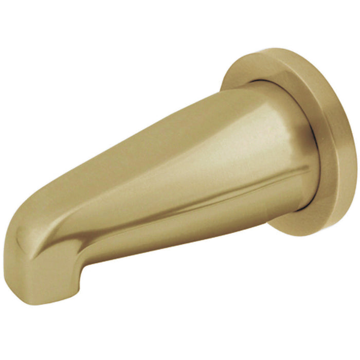 Kingston Shower Scape K187E2 5-5/16 Inch Zinc Tub Faucet Spout with Flange, Polished Brass