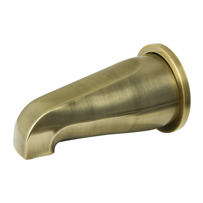 Kingston Shower Scape K187E3 5-5/16 Inch Zinc Tub Faucet Spout with Flange, Antique Brass