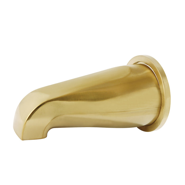 Kingston Shower Scape K187E7 5-5/16 Inch Zinc Tub Faucet Spout with Flange, Brushed Brass
