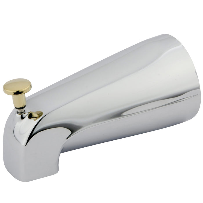 Kingston Made To Match K188A4 5-5/16 Inch Zinc Tub Faucet Spout with Diverter, Polished Chrome/Polished Brass