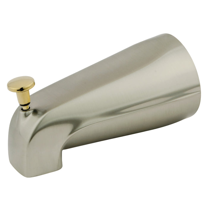 Kingston Made To Match K188A9 5-5/16 Inch Zinc Tub Faucet Spout with Diverter, Brushed Nickel/Polished Brass