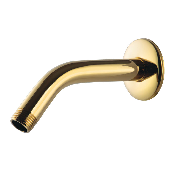 Kingston Shower Scape K206M2 6-Inch Shower Arm with Round Flange, Polished Brass