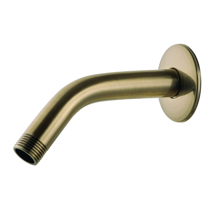 Kingston Shower Scape K206M3 6-Inch Shower Arm with Round Flange, Antique Brass