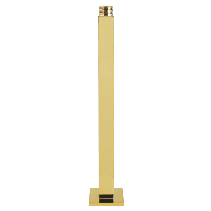Kingston Sona K212C2 - Claremont 10-Inch Rain Drop Ceiling Mount Shower Arm with Square Flange, Polished Brass