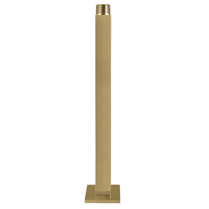 Kingston Sona K212C7 - Claremont 10-Inch Rain Drop Ceiling Mount Shower Arm with Square Flange, Brushed Brass